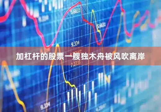 加杠杆的股票一艘独木舟被风吹离岸